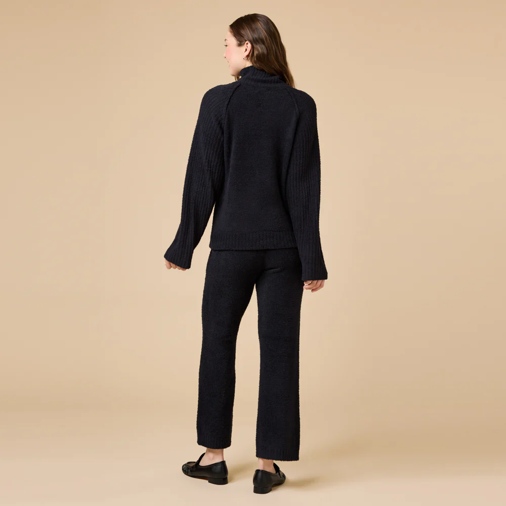 Marshmallow Rib Mock Neck with Long Pant - Image 31