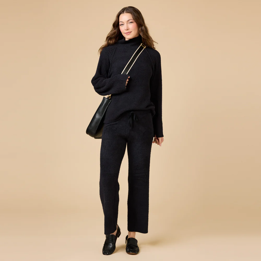 Marshmallow Rib Mock Neck with Long Pant - Image 33