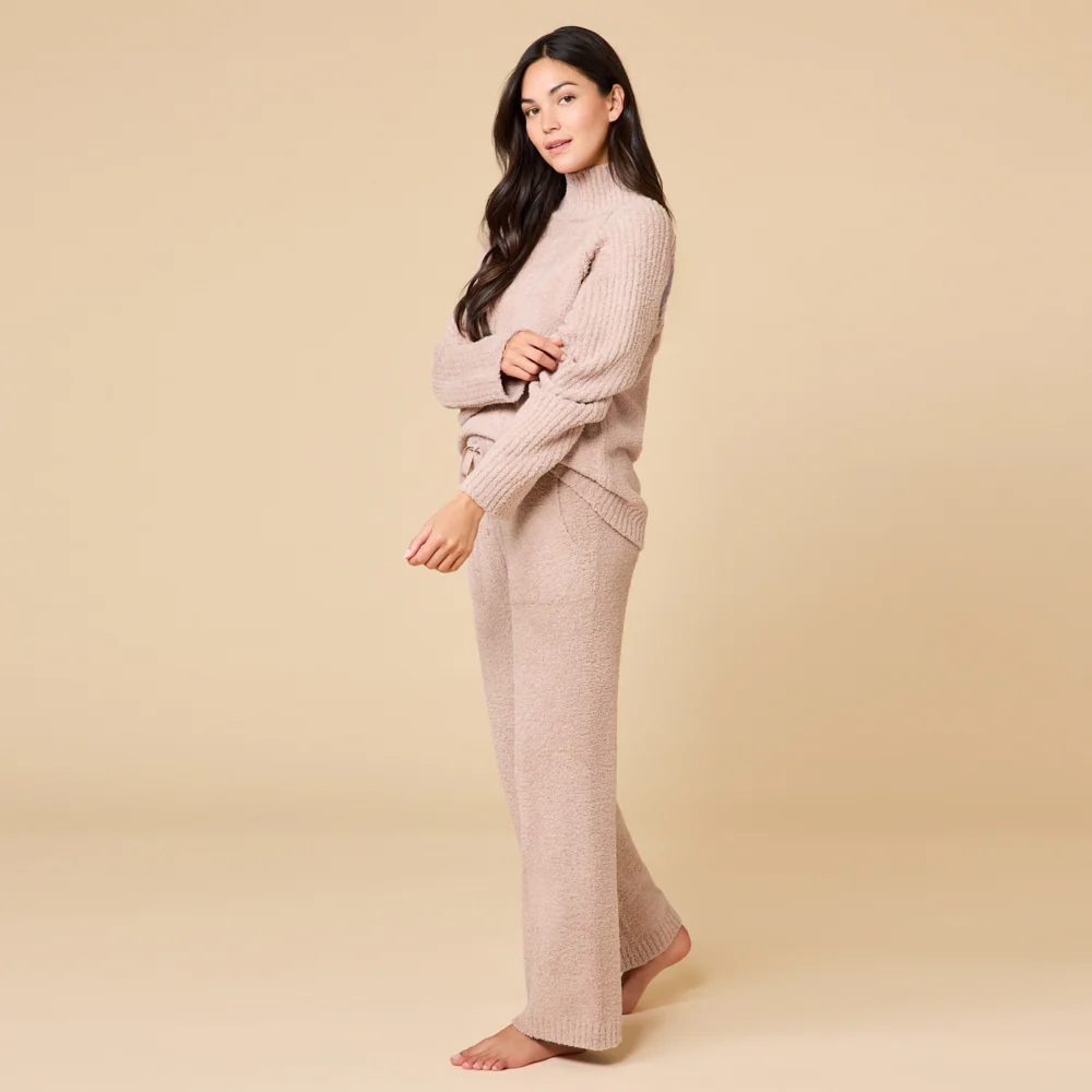 Marshmallow Rib Mock Neck with Long Pant - Image 4
