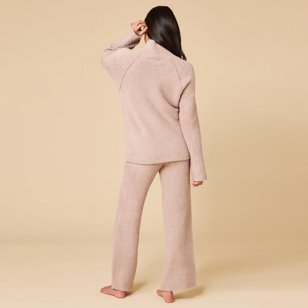 Marshmallow Rib Mock Neck with Long Pant - Image 5