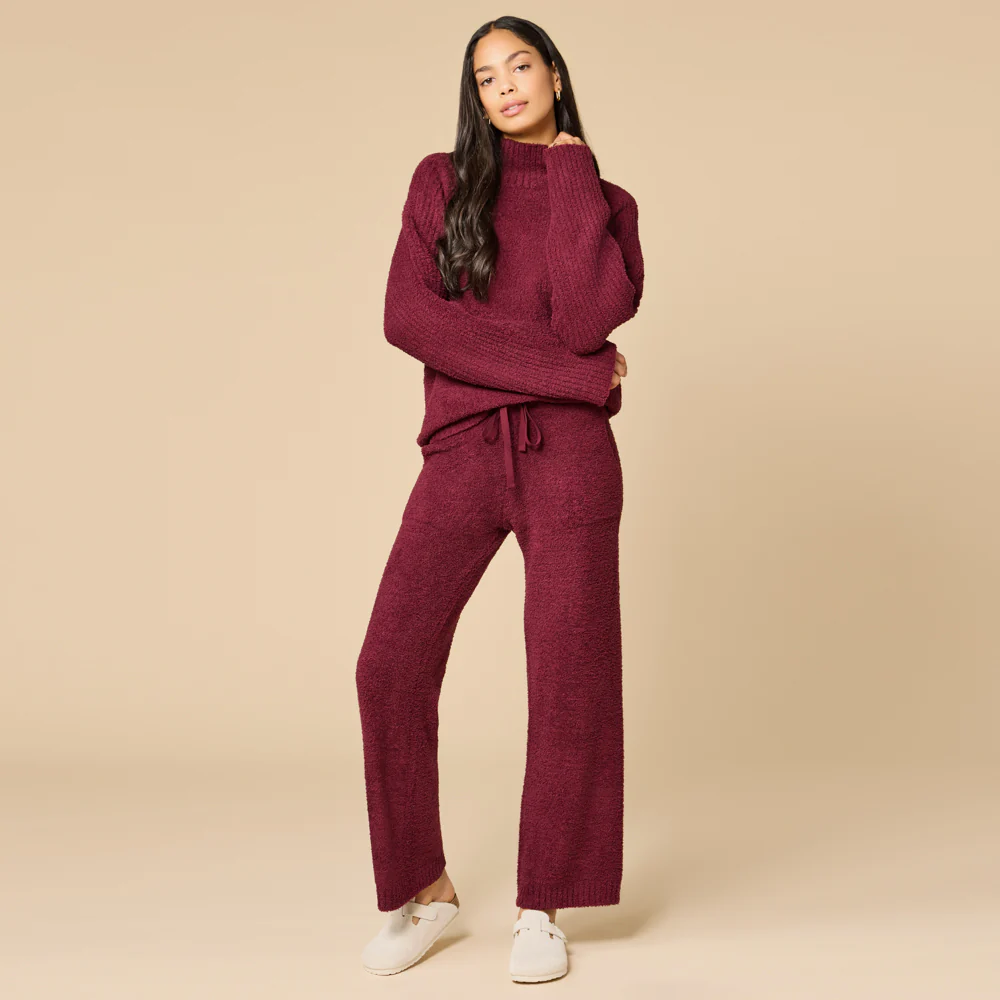 Marshmallow Rib Mock Neck with Long Pant - Image 7