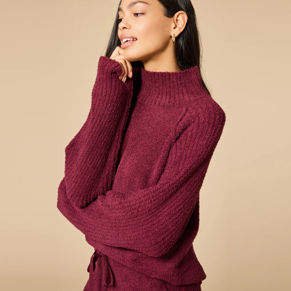 Marshmallow Rib Mock Neck with Long Pant - Image 8