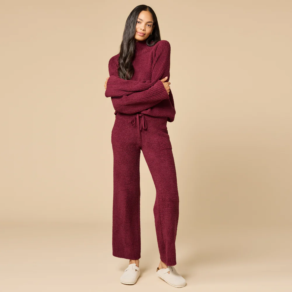 Marshmallow Rib Mock Neck with Long Pant - Image 9