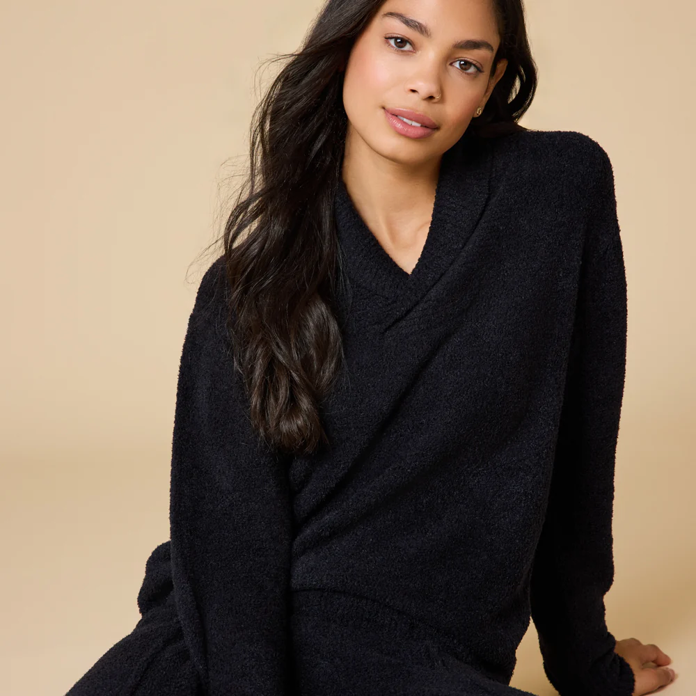 Ultra-Marshmallow Shawl Collar with Pintuck Pant - Image 10
