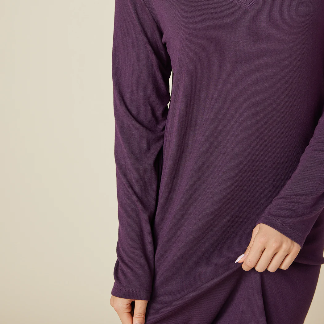 Natalie - Classic V-Neck Nightgown - Image 14