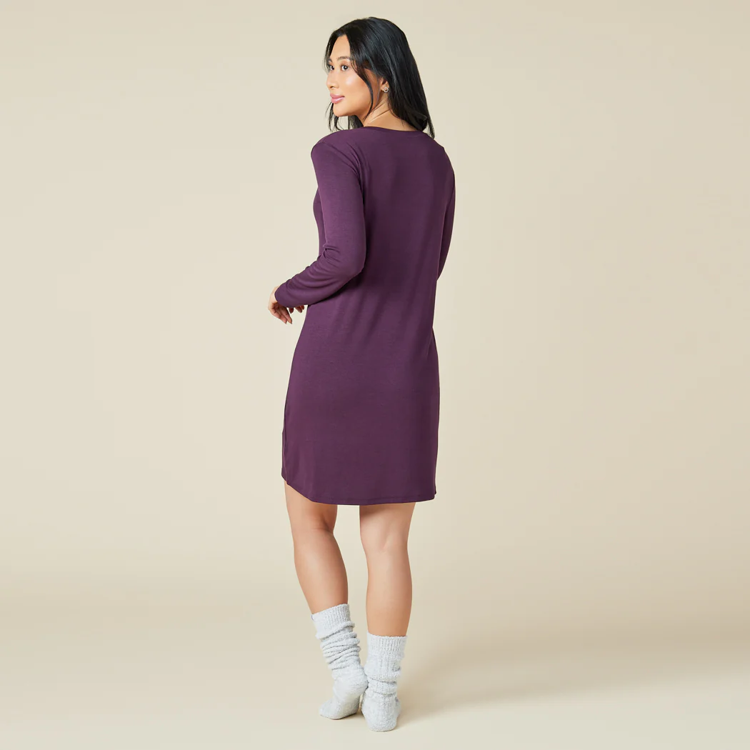 Natalie - Classic V-Neck Nightgown - Image 16