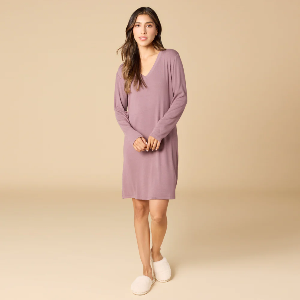 Natalie - Classic V-Neck Nightgown - Image 21