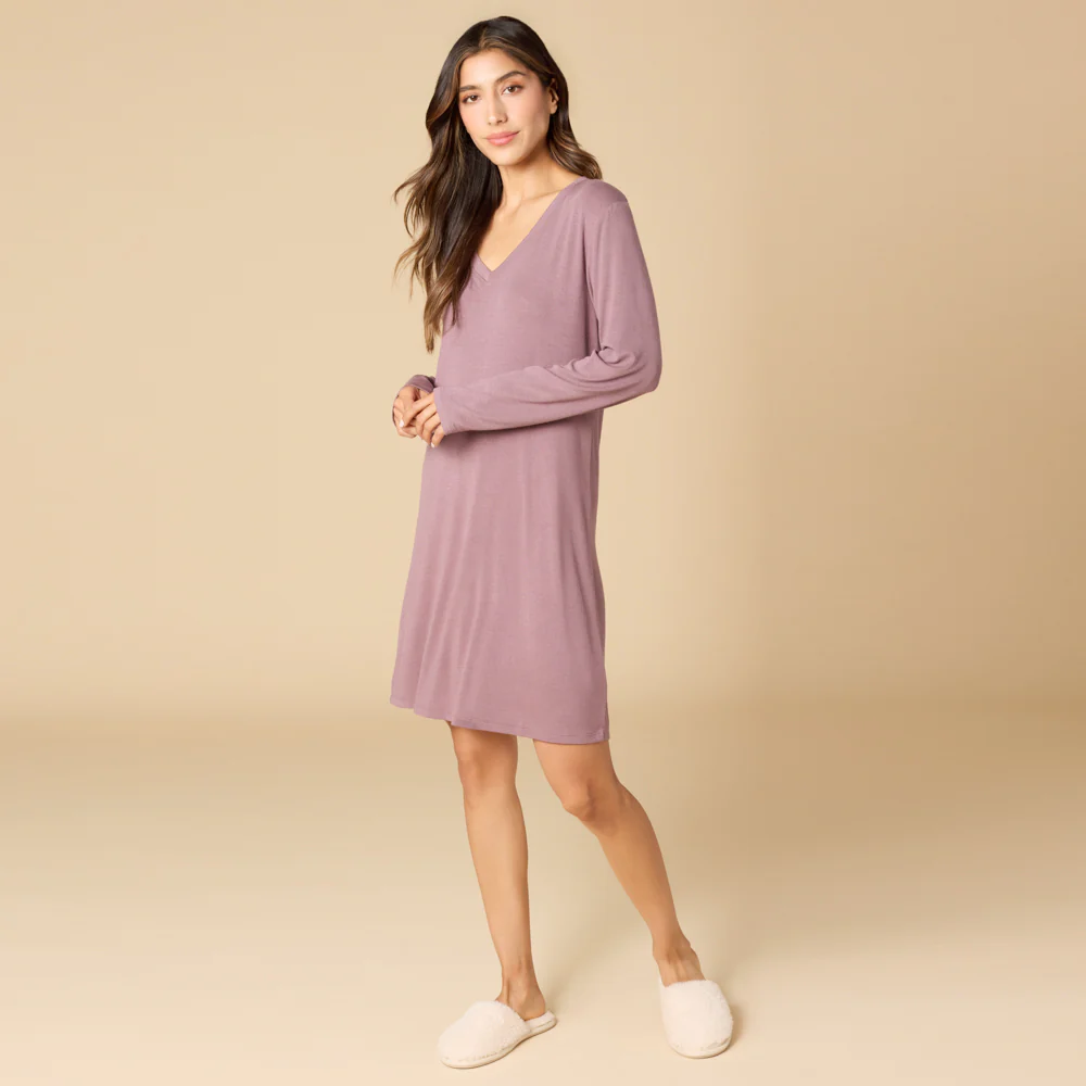 Natalie - Classic V-Neck Nightgown - Image 23
