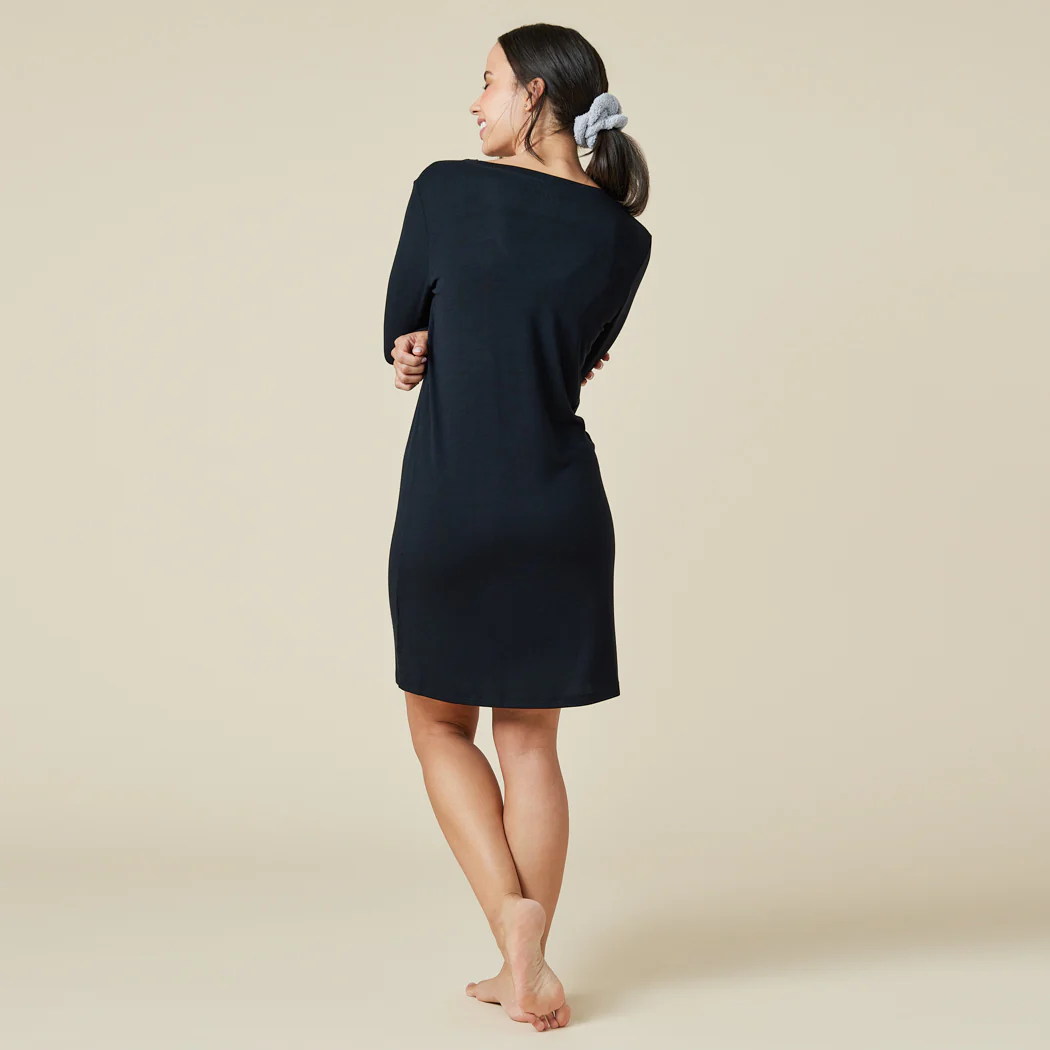 Natalie - Classic V-Neck Nightgown - Image 4