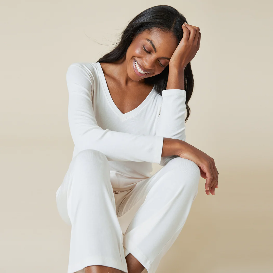Natalie - Classic V-Neck PJ Set - Image 6