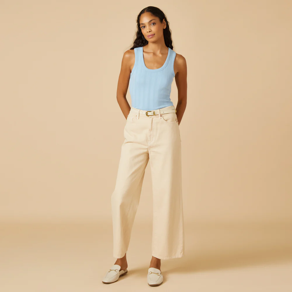 Pointelle Tank with Shelf Bra - Image 12