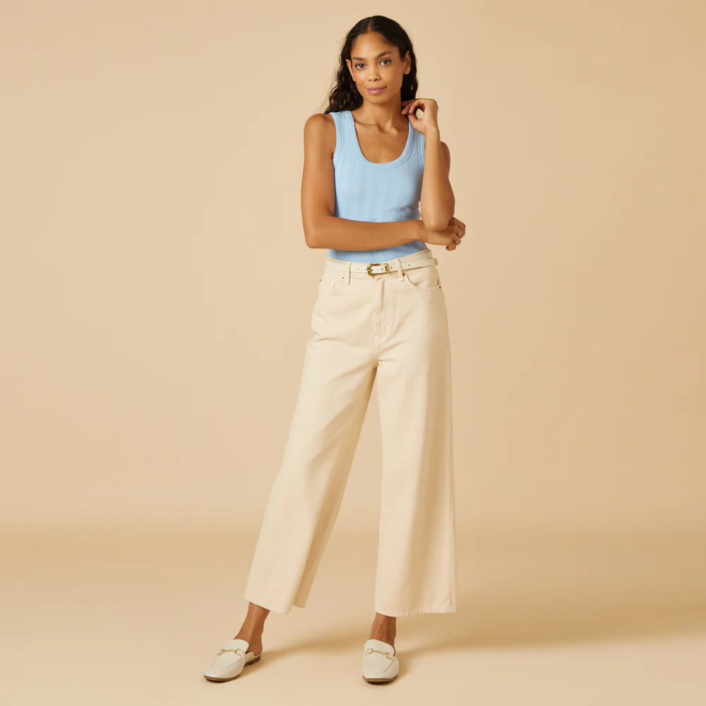 Pointelle Tank with Shelf Bra - Image 13
