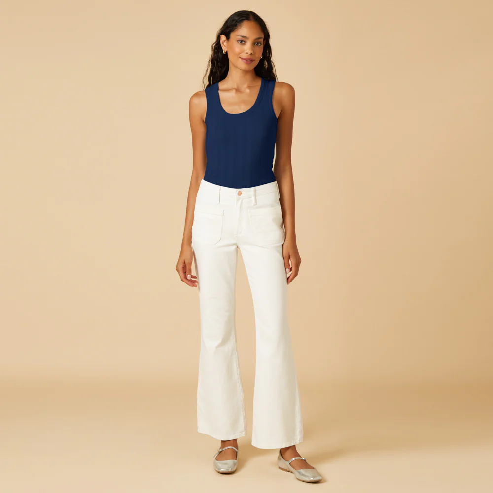 Pointelle Tank with Shelf Bra - Image 5