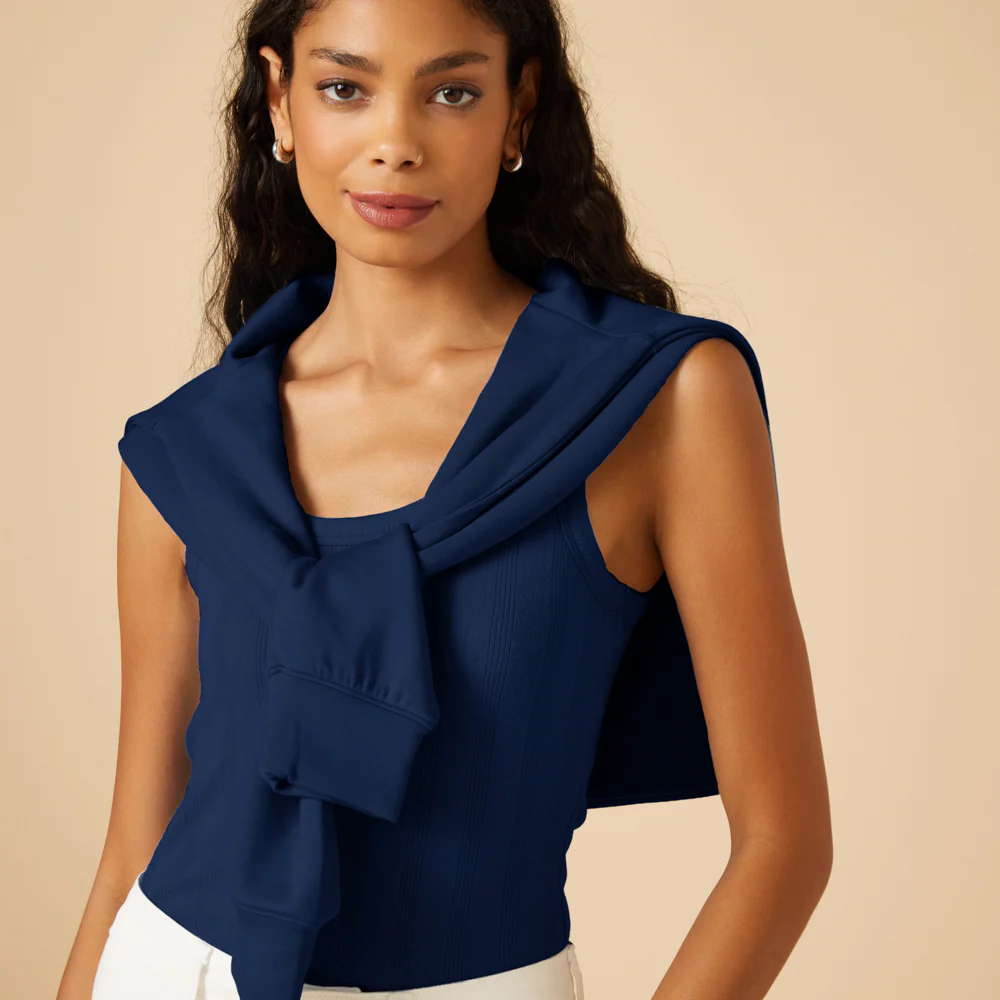 Pointelle Tank with Shelf Bra - Image 8