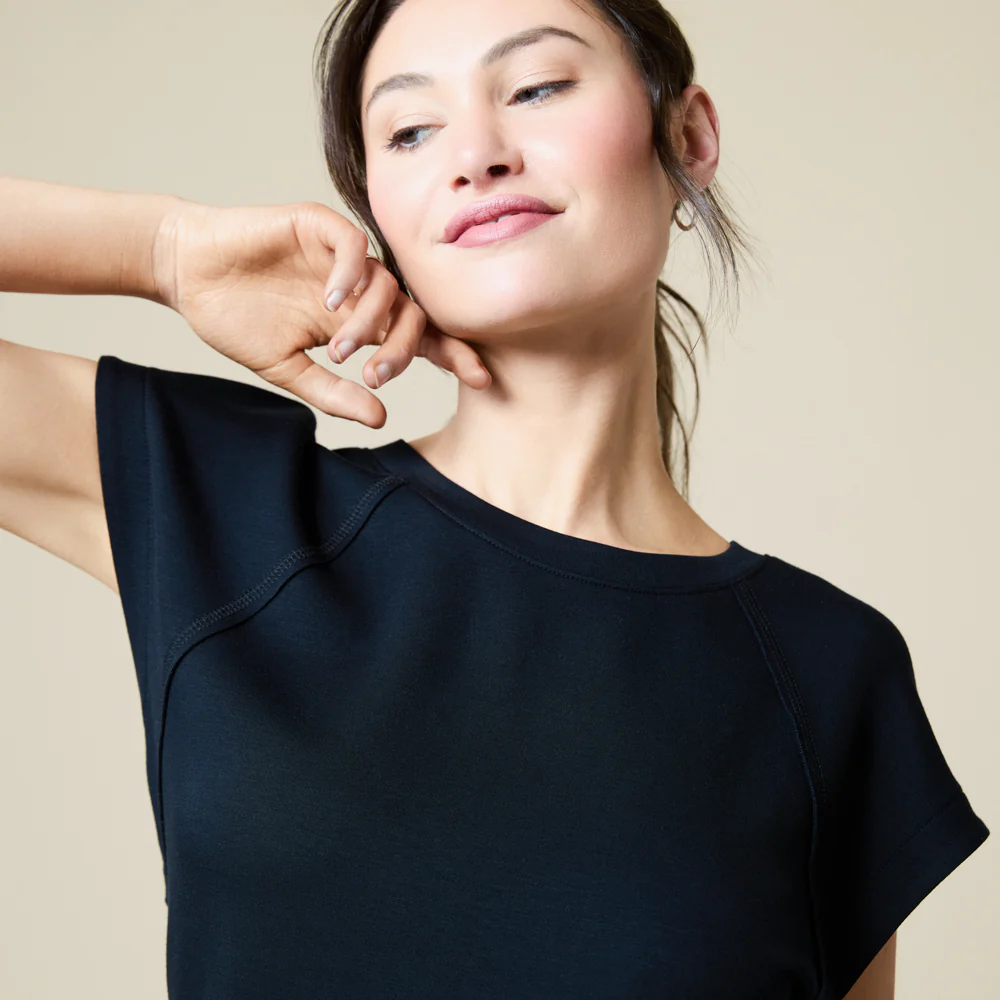 PureDream Short Raglan Crew Neck Short Set - Image 3