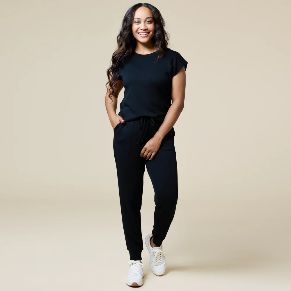 PureDream Short Raglan Crew Neck Jogger Set