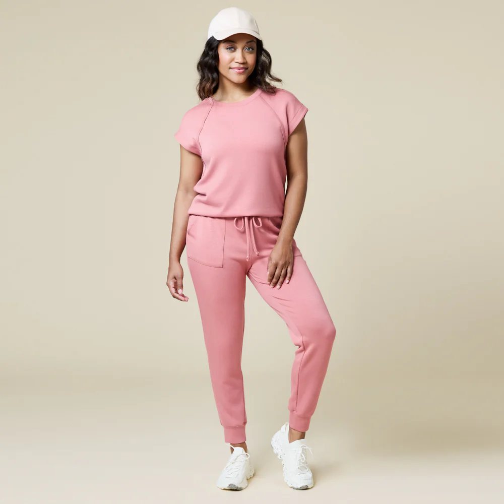 PureDream Short Raglan Crew Neck Jogger Set - Image 6