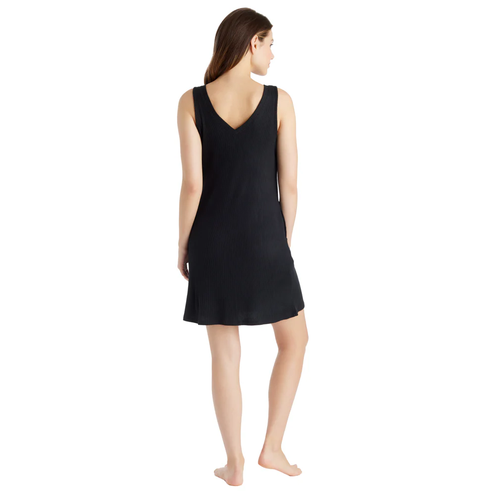 Rib Dream 34" Double V-Neck Lounge Dress - Image 12