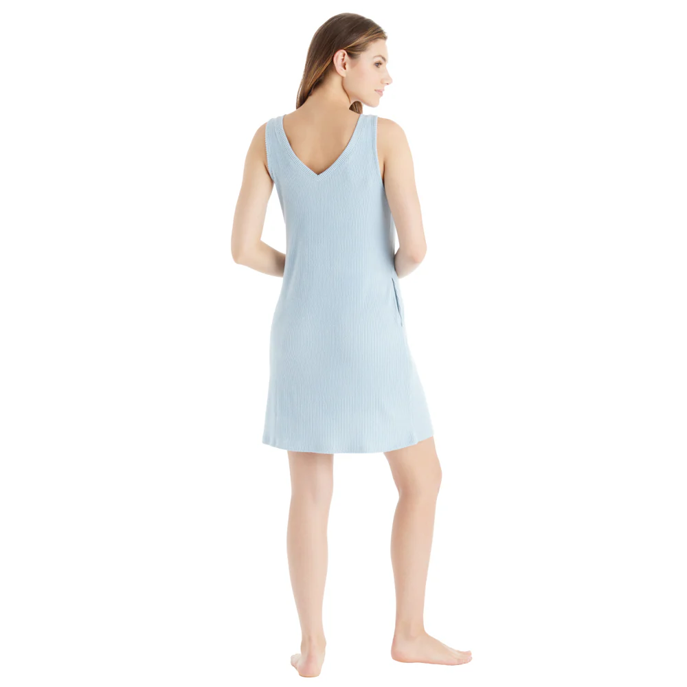 Rib Dream 34" Double V-Neck Lounge Dress - Image 20