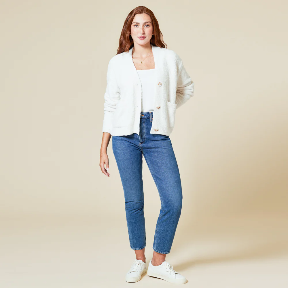 Marshmallow Crop Cardigan - Image 34