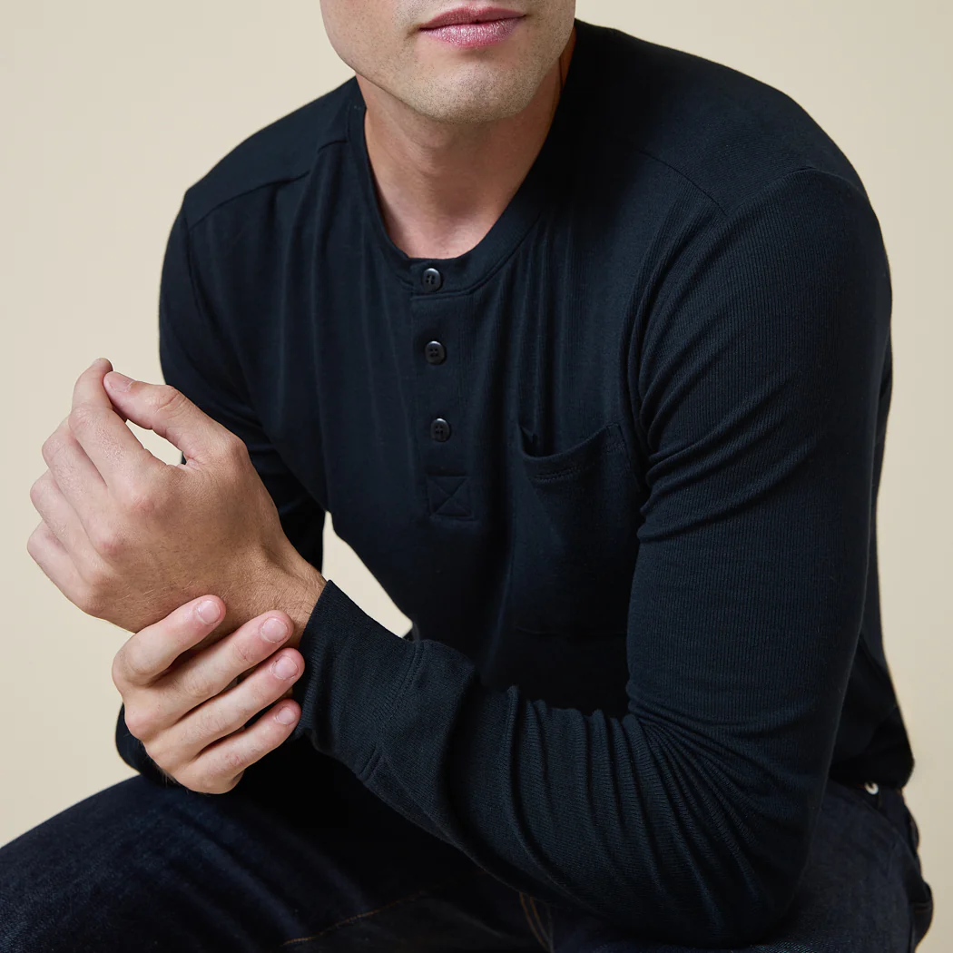 Take 10 Men's Henley Nightshirt - Image 10