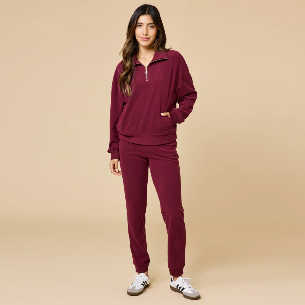 Vintage Velvet 1/4 Zip with Jogger - Image 11