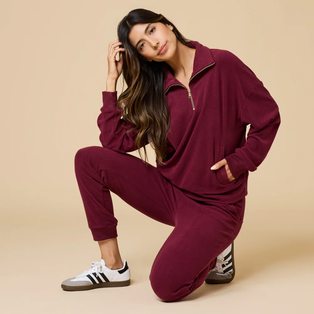 Vintage Velvet 1/4 Zip with Jogger - Image 12