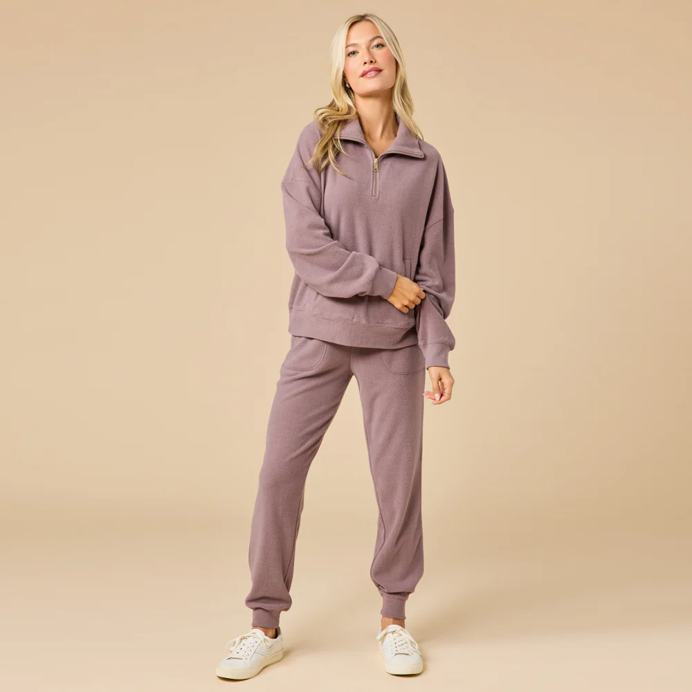 Vintage Velvet 1/4 Zip with Jogger - Image 18
