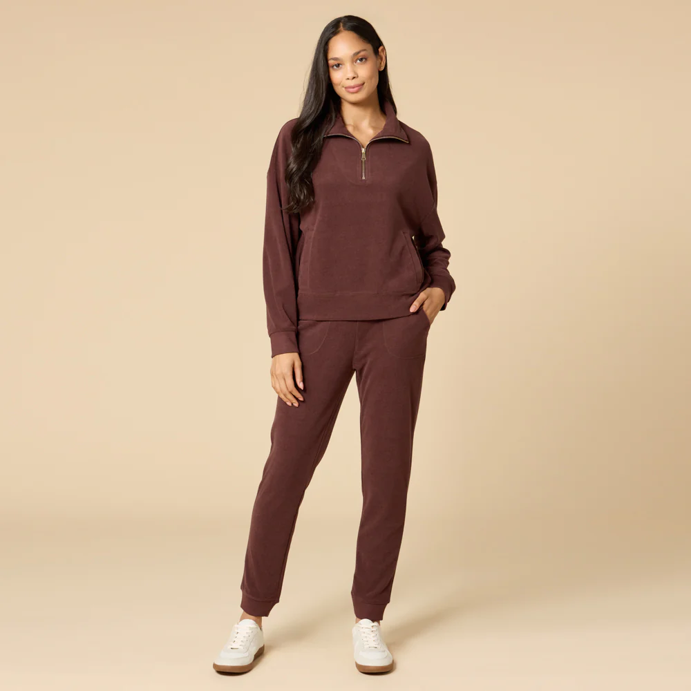 Vintage Velvet 1/4 Zip with Jogger - Image 23