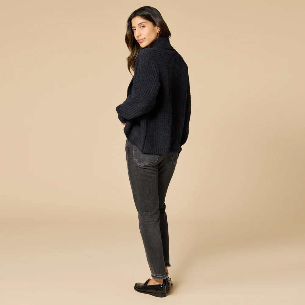 Waffle Marshmallow Cocoon Cardigan - Image 11