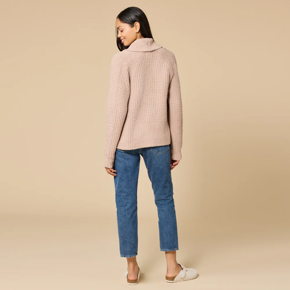 Waffle Marshmallow Cocoon Cardigan - Image 7