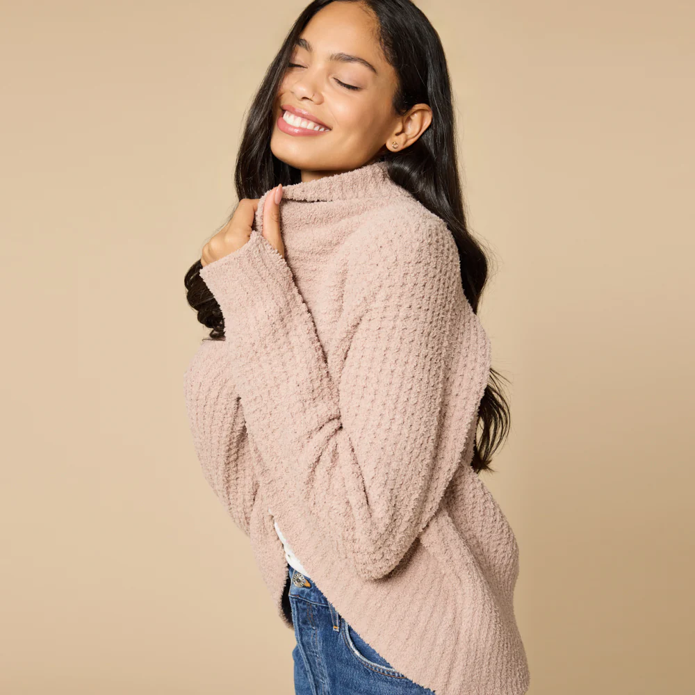 Waffle Marshmallow Cocoon Cardigan - Image 8